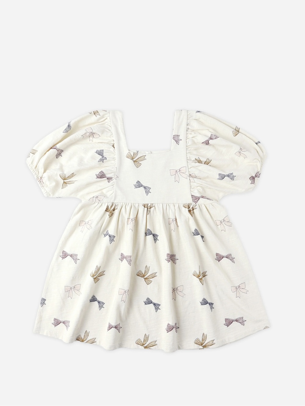 Rylee Cru Brea Bow Print Empire Waist Dress - 12-18M